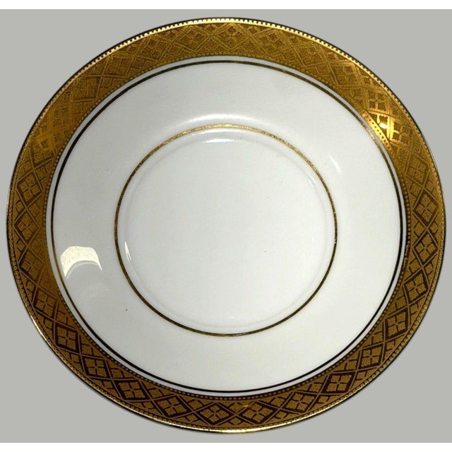 Traditional Vintage American Royalty Gold Monogram Coffee Chocolate Pot Demitasse Set - 5 pcs For Sale - Image 3 of 5