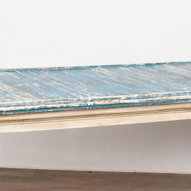 Early 20th Century Original Painted French Long Dining or Console Table For Sale - Image 10 of 14