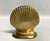 Vintage Brass Calm Shell Bookends For Sale In Raleigh - Image 6 of 7