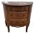 Early 20th Century Louis XV French Demilune Bomb Chest Commode With Stone Top For Sale