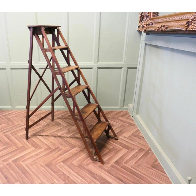 Late 19th Century French Decorators Ladder This is a beautifully designed piece, it would make a superb decorative display...