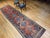 Persian Antique Persian Kurdish Bidjar Runner Rug, Hand-Knotted Wool, Geometric Pattern, Terracotta & Navy, 3x13 For Sale - Image 3 of 17