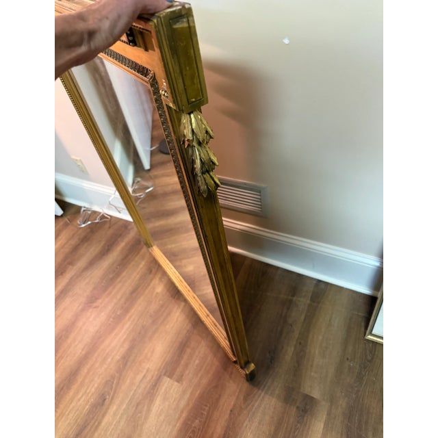 Traditional Large Gilt Painted Mirror For Sale - Image 3 of 8