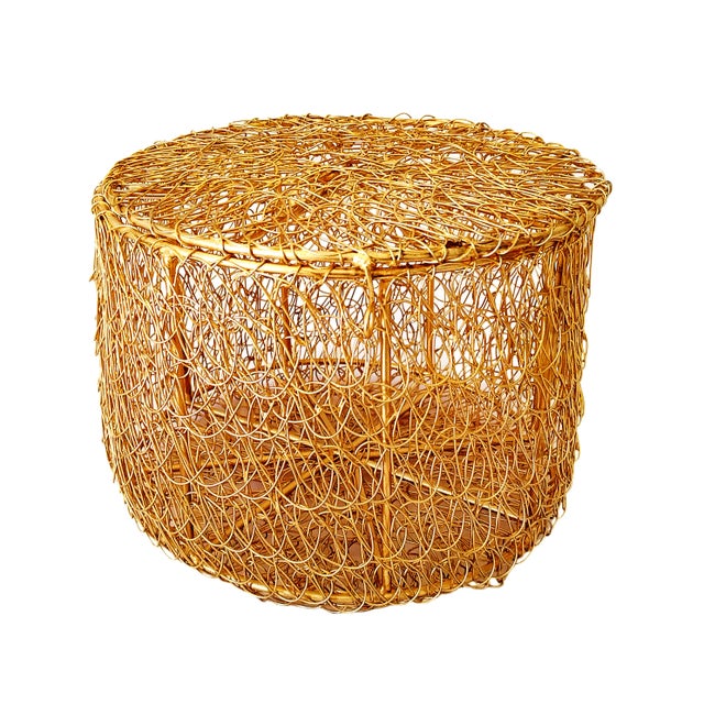 Add charm and functionality to your space with this stylish vintage metal wire mesh storage box with lid. Perfect for...