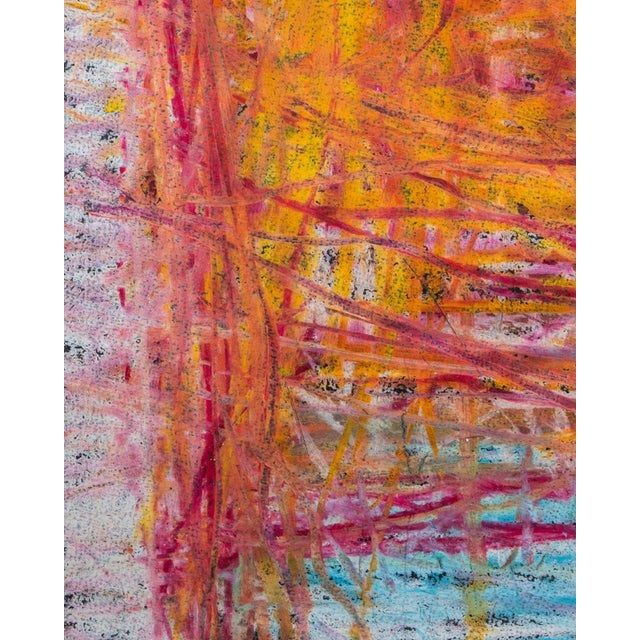 Domenick Capobianco (American, b. 1928) Abstract Composition, Pastel on Paper, pink and orange tones, apparently unsigned,...