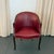 English Late 20th Century Burgundy Leather Nailhead Trimmed Mahogany Library Tub Armchair For Sale - Image 3 of 8