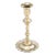 Cast Brass Queen Anne Petal Base Candlestick, 1760 For Sale