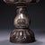 Vintage Solid Copper Lotus Censer, High Relief Carved & Silver Washed Stemmed Incense Burner For Sale In Los Angeles - Image 6 of 10