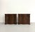 A handsome pair of vintage Neoclassical-inspired bachelor’s chests crafted in a warm walnut-toned finish. Each chest...