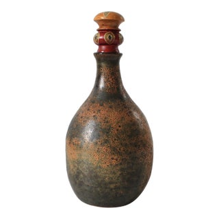Vintage Studio Art Pottery Faux Decanter For Sale