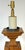 Mid 20th Century Mid 20th Century Monumental Tuscan Carved Pine Column Table Lamps, Rewired - a Pair For Sale - Image 5 of 14