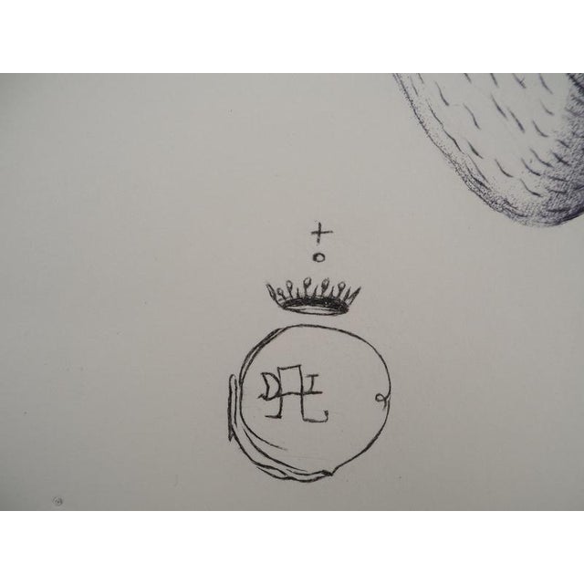 Modern Salvador Dali, Casanova, Imagination and Consciousness, Original Engraving For Sale - Image 3 of 6