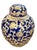 Chinoiserie Cobalt Blue and Gold Lidded Ginger Jar For Sale - Image 3 of 11