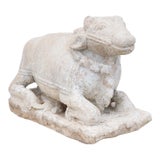 19th Century Carved Stone Nandi Statue For Sale