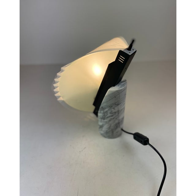 Glass Greta Table Lamp by Maurizio Ferrari for Lamiprogetti, 1980s For Sale - Image 7 of 18