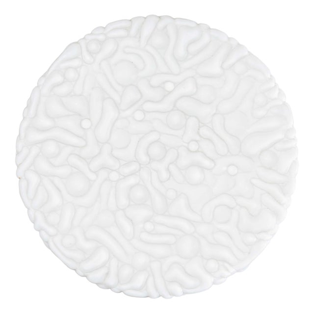 Czech Opaline Organic Ceiling Lamp, 1950s For Sale