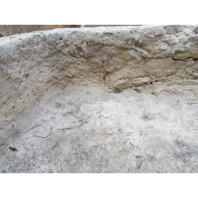 A Wide 18th Century Carved Limestone Trough From the South of France For Sale - Image 12 of 18