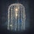 Suspension chandelier featuring cascading Swarovski crystals. The bell is made of polished steel and contains two light...