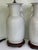 1950s Vintage Large Chinese Blanc De Chine Crackle Glazed Porcelain Foo Dog Handle Table Lamps on Hardwood Bases a Pair For Sale - Image 5 of 11