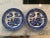 Ceramic 1940’s Willow Ware Grill Plates Made in Japan, a Set of 2 For Sale - Image 7 of 7