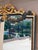Late 20th Century Late 20th Century Italian Giltwood Mirror With Blue Painted Details and Floral Swags For Sale - Image 5 of 12