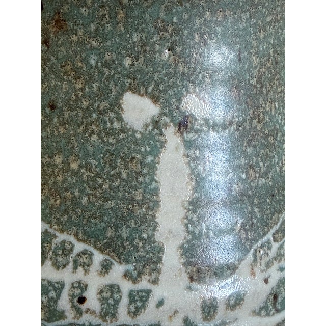Pottery Pitcher With Dragonfly Glaze, Signed & Dated by Artist, Circa 1990s For Sale - Image 15 of 17