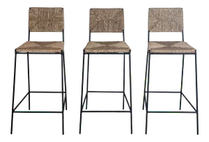 "Campagne" Counter Height Stools by Design Frères- Set of 3