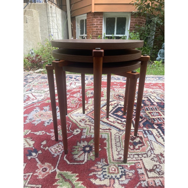 MCM Stacking Tables- Set of Three. For Sale In Chicago - Image 6 of 9