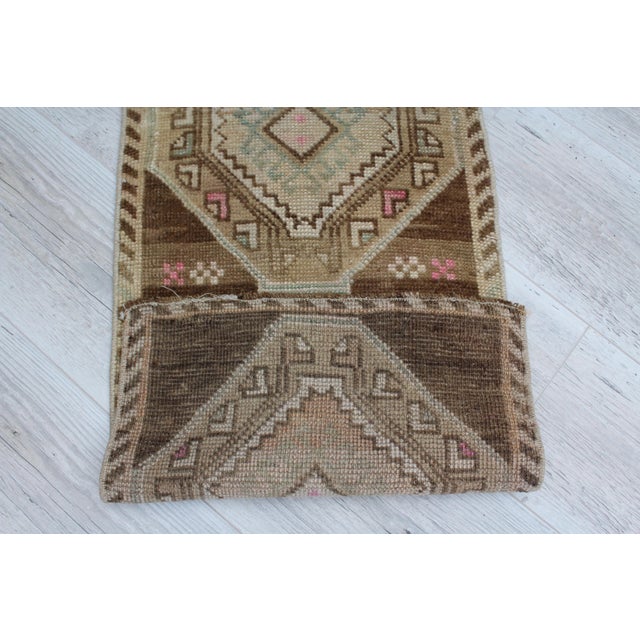 Vintage Turkish Kitchen Rug - 16"x32" For Sale - Image 9 of 10