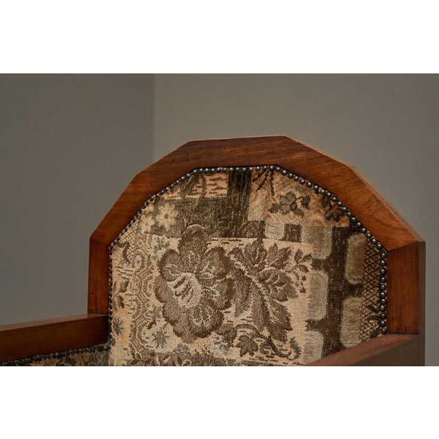 Set of Art Deco Armchairs in Wood and Tapisserie, 1920s For Sale - Image 3 of 15