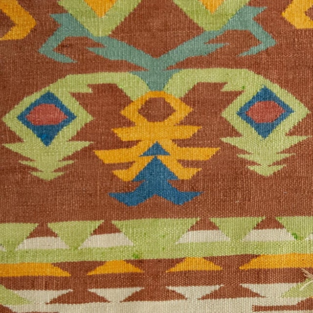 Large Vintage Anatolian Hand-Knotted Kilim Rug, Turkey, 1950s For Sale - Image 4 of 7