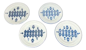 Mid-Century German Ceramic Plates from Ceramano, 1960s, Set of 4