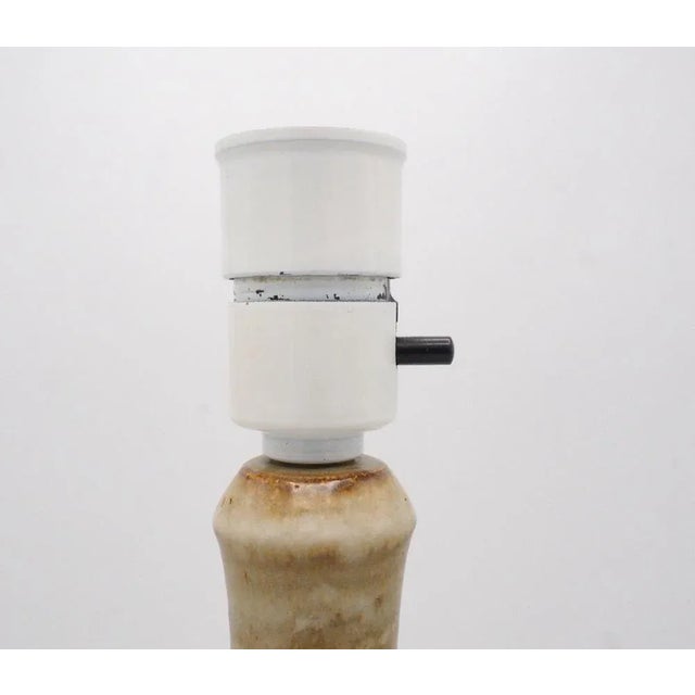 1960s Vintage Ceramic Ecru Table Lamp Base from Søholm, 1960s For Sale - Image 5 of 7