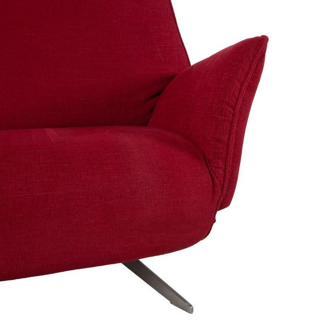Fabric Three-Seater Red Electric Function Evita Sofa from Koinor For Sale - Image 10 of 15
