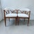 Eggshell Pair of 1965 Tomlinson "Sophisticate" X-Back Armchairs For Sale - Image 8 of 12