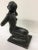 Black Antique Crackle Painted & Cast Metal Nude For Sale - Image 8 of 11