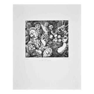 Amedeo Tedeschi Toschi, Sloth, Etching, 1990 For Sale