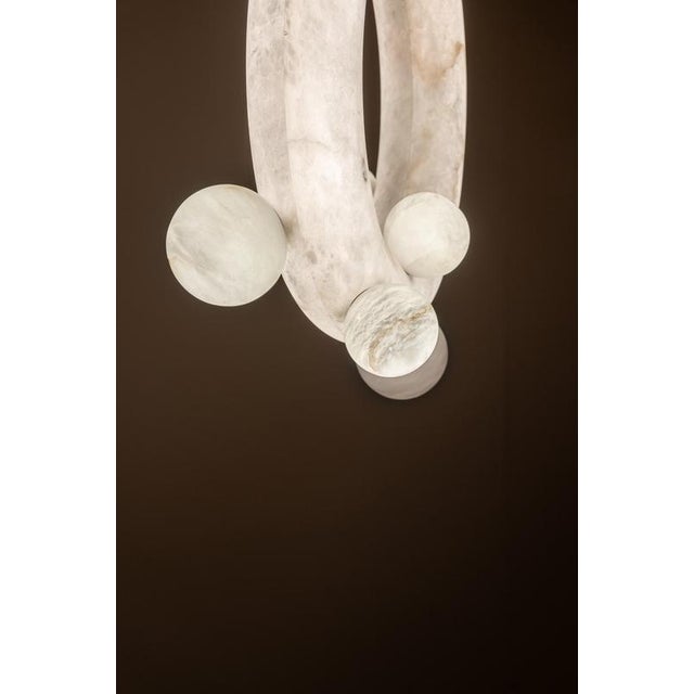 Metal Ozark Pendant Lamp by United Alabaster For Sale - Image 7 of 10