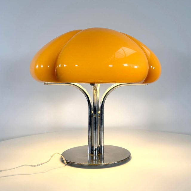 1960s Quadrifoglio Table Lamp attributed to Unione Progetti for Harvey Guzzini, 1970s For Sale - Image 5 of 11