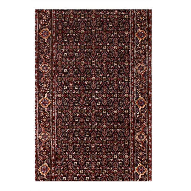 Traditional Pasargad DC Tabriz Mahi Design Silk & Wool Runner Rug For Sale - Image 3 of 3
