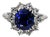 Late 20th Century Vivid Royal Blue Sapphire Ring, Size 4.75 For Sale