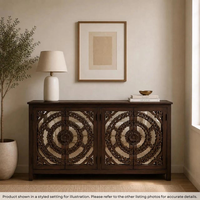 Dimensions: 69.5" W x 16" D x 38" H Features: • A rare piece and only one of its kind available • Piece shown in the...