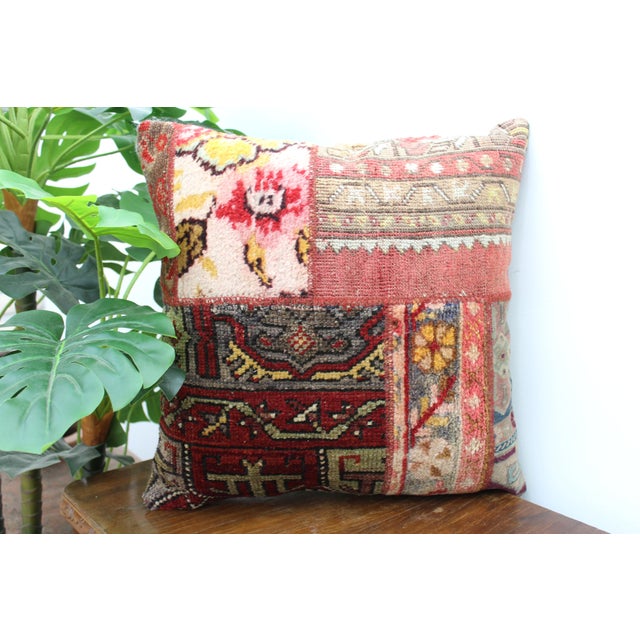 Brick Red Turkish Decorative Pillow Cover - 19.5"x19.5" For Sale - Image 8 of 12