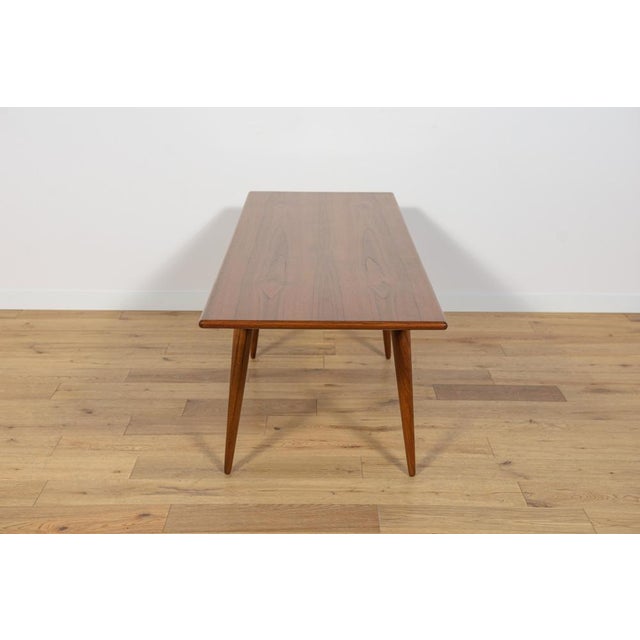 Wood Danish Teak Model 100 Coffee Table from Omann Jun, Denmark, 1950s For Sale - Image 7 of 15