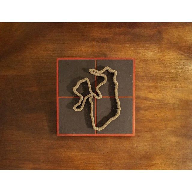 Wood Magnetized Chain Game Sculpture by Paolo Tilche, 1970s For Sale - Image 7 of 7