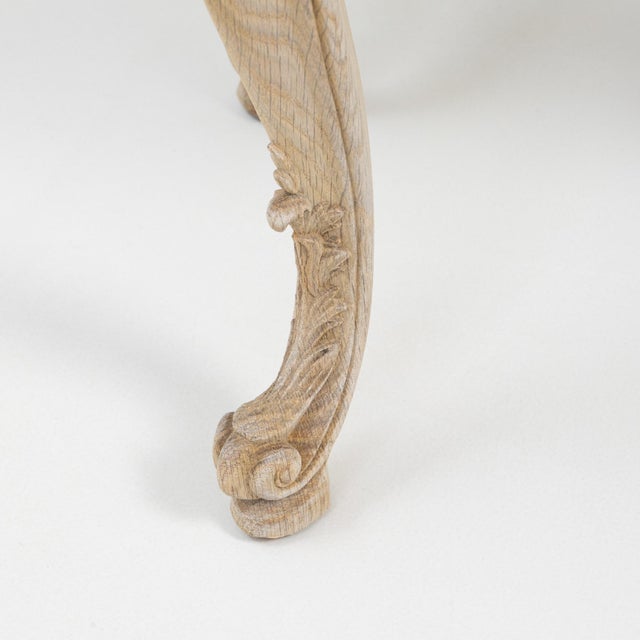 19th Century French Louis XV Carved Oak Side Table For Sale - Image 13 of 18