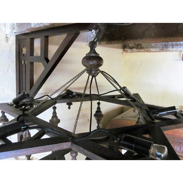 Vintage Star of David Light Fixture, 1960s For Sale - Image 9 of 11