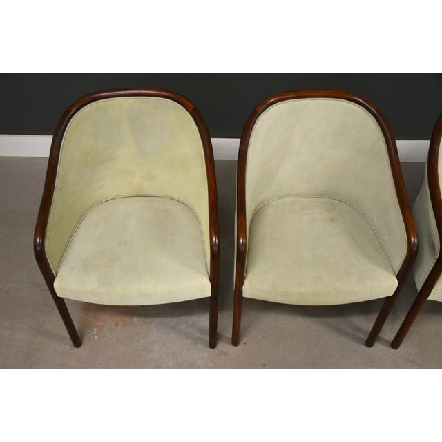 Beige 1970s Ward Bennett for Brickel Associates Banker Chairs - Set of 4 For Sale - Image 8 of 10