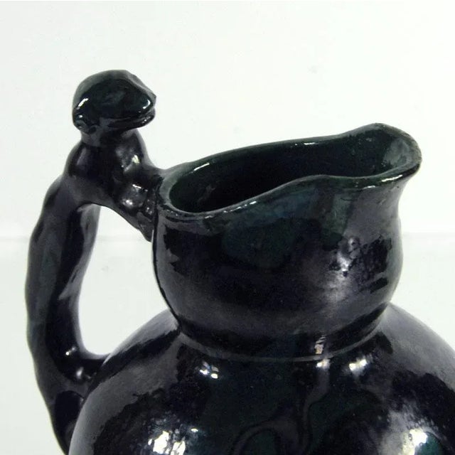 Ceramic Belgian Art Nouveau Ceramic Vase, 1930s For Sale - Image 7 of 9