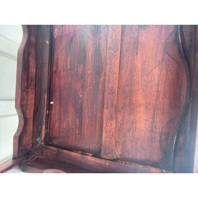 Wood Early 20th Century Antique Pair of Chinese Solid Rosewood Side Chairs For Sale - Image 7 of 12